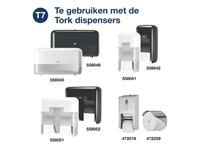 Een Toiletpapier Tork T7 Advanced Optiserve Coreless 2-laags 94m naturel 472640 koop je bij Holzem Kantoorefficiency