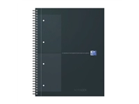 Een Spiraalblok Oxford International Notebook A4+ ruit 5X5mm zwart koop je bij Unimark Office B.V.