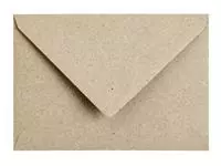 Een Envelop Papicolor C6 114x162mm kraft grijs koop je bij EconOffice