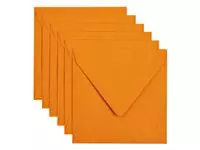 Een Envelop Papicolor 140x140mm oranje koop je bij Van Hoye Kantoor BV