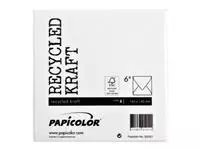 Envelop Papicolor 140x140mm kraft wit