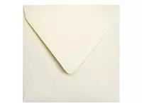 Een Envelop Papicolor 140x140mm metallic ivoor koop je bij Van Hoye Kantoor BV