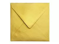 Een Envelop Papicolor 140x140mm metallic goud koop je bij KantoorProfi België BV