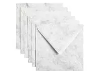 Een Envelop Papicolor 140x140mm marble grijs koop je bij Van Hoye Kantoor BV