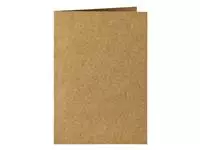 Een Correspondentiekaart Papicolor dubbel 105x148mm bruin pak à 6 stuks koop je bij Van Leeuwen Boeken- en kantoorartikelen
