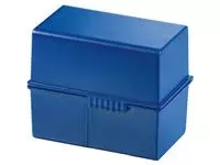Een Kaartenbak Han breed A6 kunststof blauw koop je bij Van Leeuwen Boeken- en kantoorartikelen