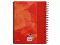 Een Projectboek Oxford School A4+ ruit 5x5mm 4-gaats 240 pagina's rood koop je bij KantoorProfi België BV