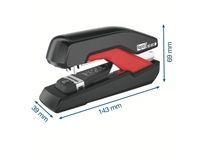 Een Nietmachine Rapid SO30c halfstrip 30vel 24/6 zwart/rood koop je bij KantoorProfi België BV