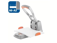 Een Perforator Rapid Supreme HDC150/2 heavy duty 2-gaats 150 vel zilver/oranje koop je bij KantoorProfi België BV