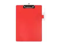Een Klembord Quantore A4 staand PVC rood met 100mm klem + penlus koop je bij Goedkope Kantoorbenodigdheden