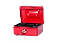 Een Coffret caisse MAUL avec fente tirelire 125x95x60mm rouge koop je bij QuickOffice BV