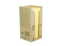 Een Memoblok Post-it 654 76x76mm recycled pastel geel koop je bij Van Hoye Kantoor BV