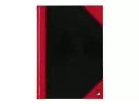 Een Notitieboek Bantex zwart/rood A4 lijn 70gr 96vel koop je bij Kantoorvakhandel van der Heijde