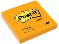 Een Memoblok 3M Post-it 654 76x76mm oranje koop je bij Van Leeuwen Boeken- en kantoorartikelen
