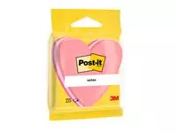 Een Memoblok 3M Post-it 2007 70x70mm kubus hart roze koop je bij Van Leeuwen Boeken- en kantoorartikelen
