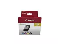 Een Inktcartridge Canon CLI-581 zwart + 3 kleuren koop je bij Goedkope Kantoorbenodigdheden