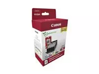Een Inktcartridge Canon CLI-581XL 4 kleuren +50 vel fotopapier 10x15cm koop je bij Van Leeuwen Boeken- en kantoorartikelen