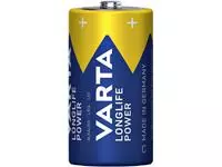 Een Batterij Varta Longlife Power 2xC koop je bij MV Kantoortechniek B.V.