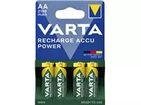 Een Batterij oplaadbaar Varta 4xAA 2100mAh ready2use koop je bij Van Leeuwen Boeken- en kantoorartikelen