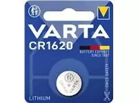 Een Batterij Varta knoopcel CR1620 lithium blister à 1stuk koop je bij EconOffice