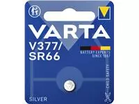Een Batterij Varta knoopcel V377 horloge blister à 1stuk koop je bij Kantoorvakhandel van der Heijde