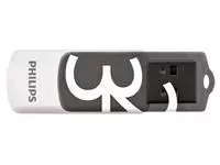 Een USB-stick 2.0 Philips Vivid Edition Shadow Grey 32GB koop je bij Totaal Kantoor Goeree