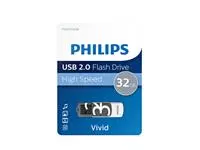 Een USB-stick 2.0 Philips Vivid Edition Shadow Grey 32GB koop je bij Totaal Kantoor Goeree