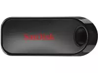 Een USB-stick 2.0 Sandisk Cruzer Snap 128GB koop je bij Van Leeuwen Boeken- en kantoorartikelen