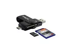 Kaartlezer Integral SD + Micro SD naar 3.1 USB-C USB-A