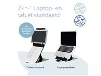 Een Ergonomische laptopstandaard R-Go Tools Riser Duo zwart koop je bij L&N Partners voor Partners B.V.