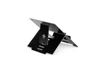 Een Laptopstandaard R-Go Tools Riser Flexible zwart koop je bij Totaal Kantoor Goeree