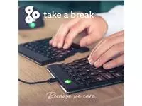 Ergonomisch toetsenbord R-Go Tools Split break Azerty zwart