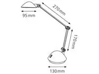 Een Bureaulamp Hansa led Space zwart koop je bij L&N Partners voor Partners B.V.