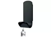 Een Kapstokhaak Unilux magneet Steely 1 haak zwart koop je bij Van Leeuwen Boeken- en kantoorartikelen