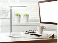 Een Bureaulamp MAUL Jazzy LED voet dimbaar + usbpoort wit koop je bij EconOffice