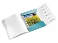 Een Sorteermap Leitz WOW 6 tabbladen PP ijsblauw koop je bij Van Leeuwen Boeken- en kantoorartikelen