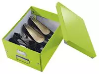 Een Opbergbox Leitz WOW Click & Store 281x200x370mm groen koop je bij Kantoorvakhandel van der Heijde