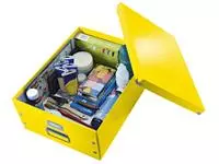 Een Opbergbox Leitz WOW Click & Store 369x200x482mm geel koop je bij KantoorProfi België BV
