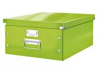 Een Opbergbox Leitz WOW Click & Store 369x200x482mm groen koop je bij KantoorProfi België BV