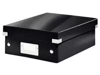 Een Sorteerbox Leitz WOW Click & Store 220x100x282mm zwart koop je bij Goedkope Kantoorbenodigdheden