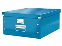 Een Opbergbox Leitz WOW Click & Store 369x200x482mm blauw koop je bij KantoorProfi België BV