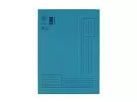 Een Vouwmap Quantore A4 ongelijke zijde 250gr blauw koop je bij Goedkope Kantoorbenodigdheden