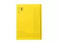 Een Vouwmap Quantore A4 ongelijke zijde 250gr geel koop je bij Goedkope Kantoorbenodigdheden