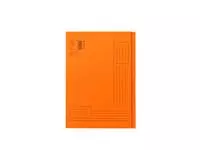 Een Vouwmap Quantore A4 ongelijke zijde 250gr oranje koop je bij KantoorProfi België BV