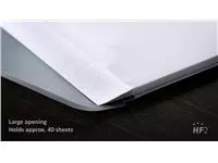 Een Enveloptas HF2 A4 240x310mm 11-gaats PP transparant wit koop je bij Goedkope Kantoorbenodigdheden