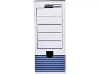 Een Archiefdoos Bankers Box System A4 100mm wit blauw koop je bij EconOffice