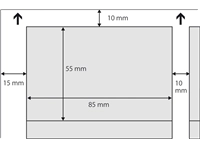 Een Visitekaart Sigel 85x55mm blanco 225gr ronde hoeken wit 100 stuks koop je bij NiceSupplies.nl