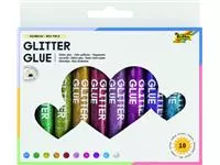 Een Glitterlijm Folia 9.5ml 10 kleuren koop je bij EconOffice