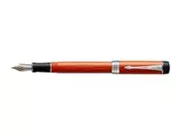 Een Vulpen Parker Duofold Classic Vintage big red lacquer 18k CT medium koop je bij QuickOffice BV