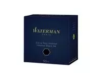 Een Vulpeninkt Waterman 50ml standaard zwart koop je bij Van Leeuwen Boeken- en kantoorartikelen